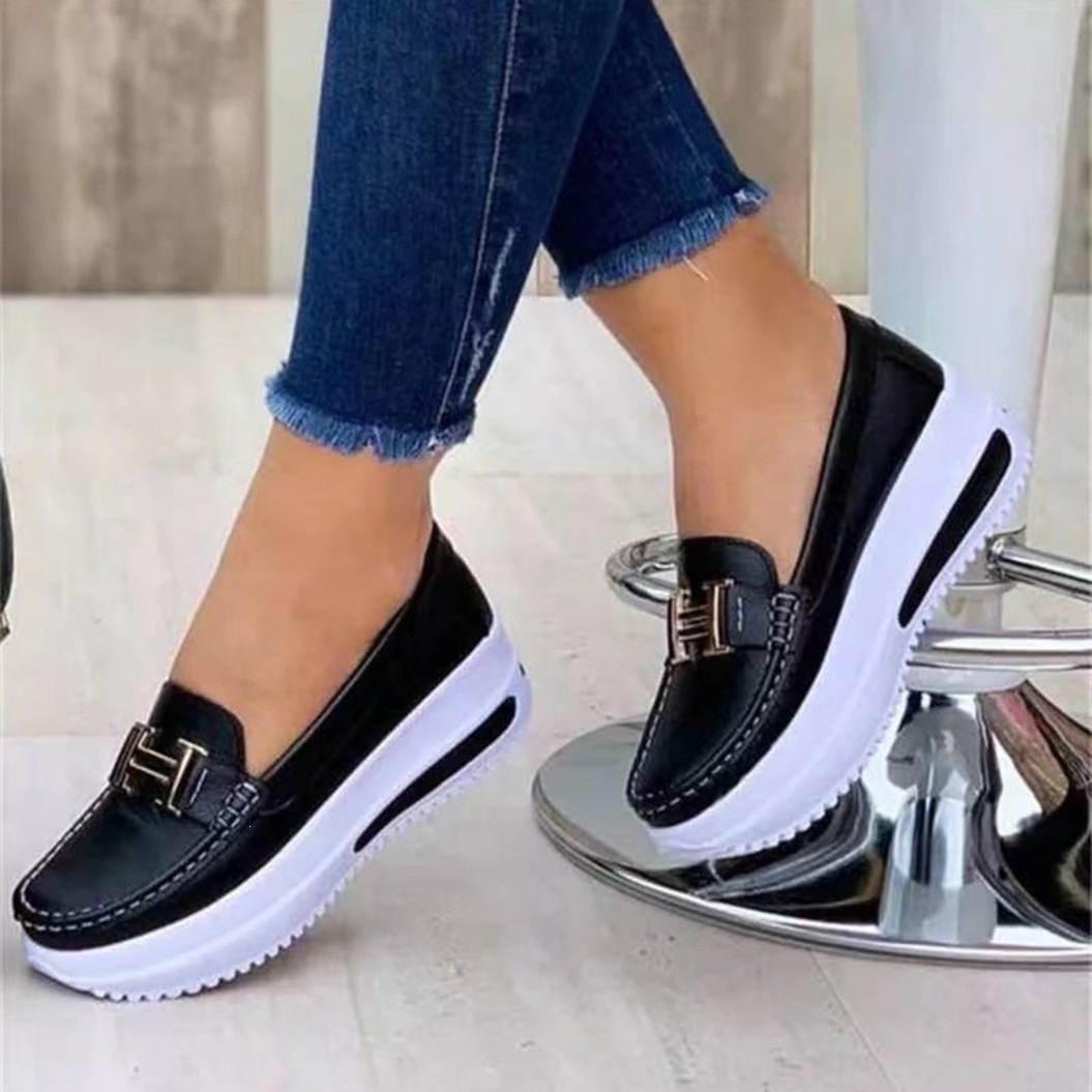 🏆 𝐋𝐄𝐓𝐙𝐓𝐄𝐑 𝐓𝐀𝐆: 𝟖𝟎 % 𝐑𝐀𝐁𝐀𝐓𝐓 🏆 Damen Loafer-Sneaker mit Plateausohle – Bequeme Slip-on Schuhe für Alltag, Büro & Freizeit